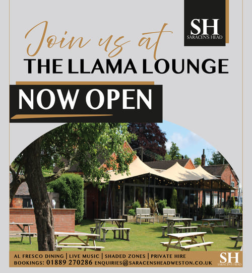 The llama lounge at The Saracens Head
